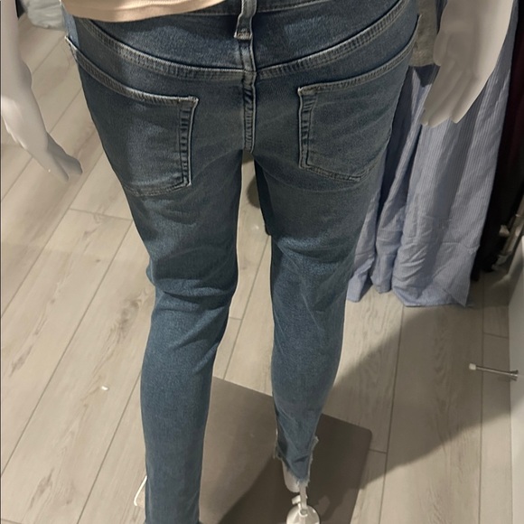 We The Free Blue Skinny Jeans with Classic Indigo Wash - Picture 6 of 6